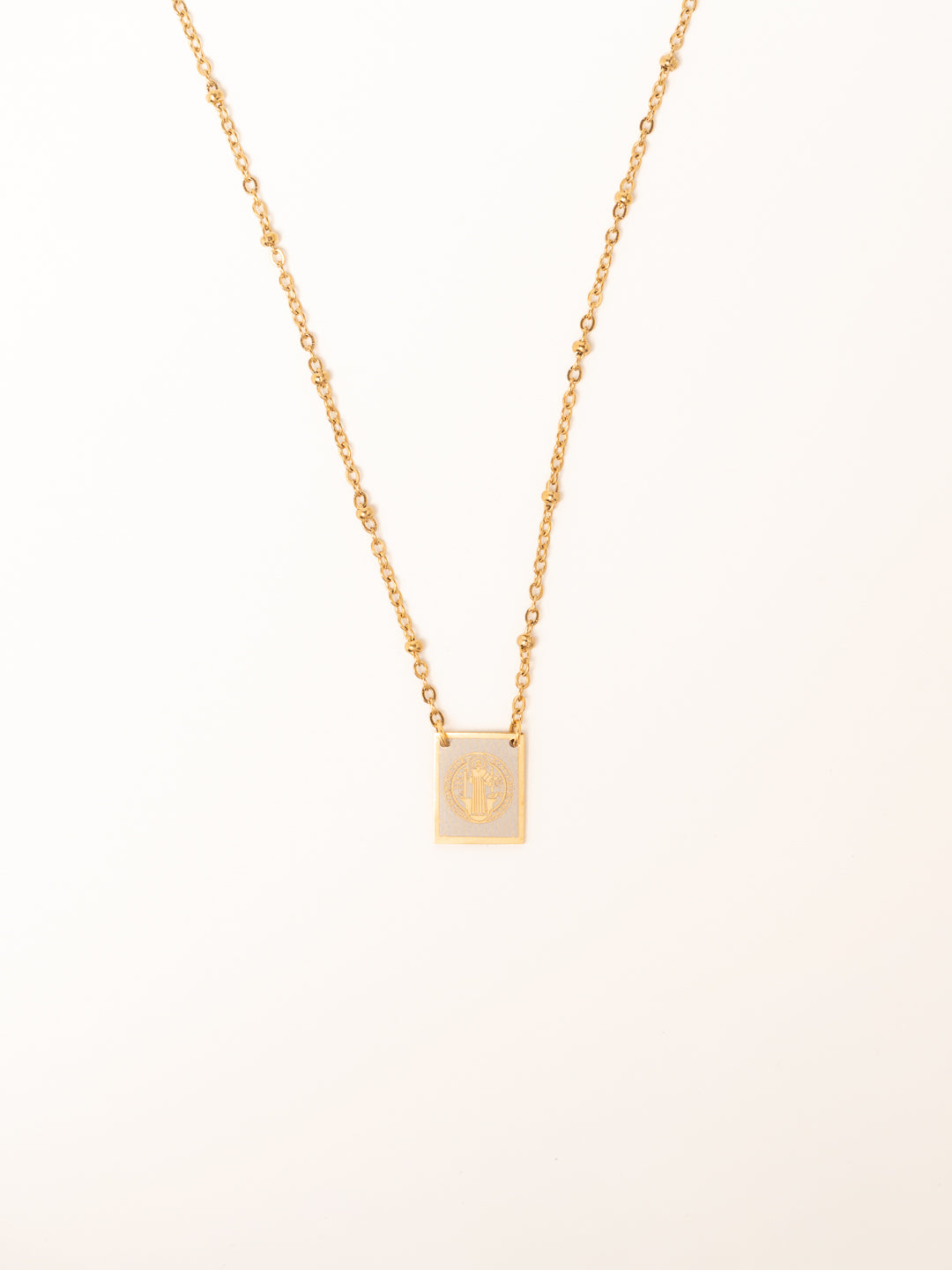 Colar Escapulário c/bolinhas