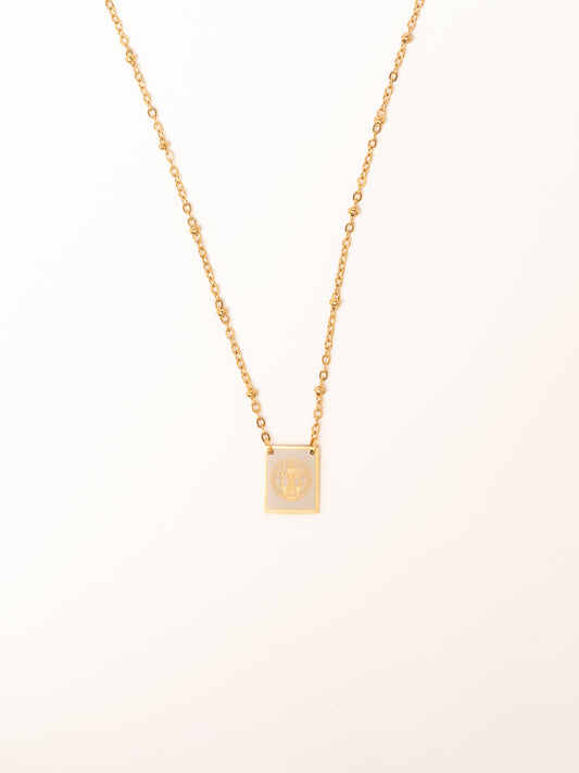 Colar Escapulário c/bolinhas