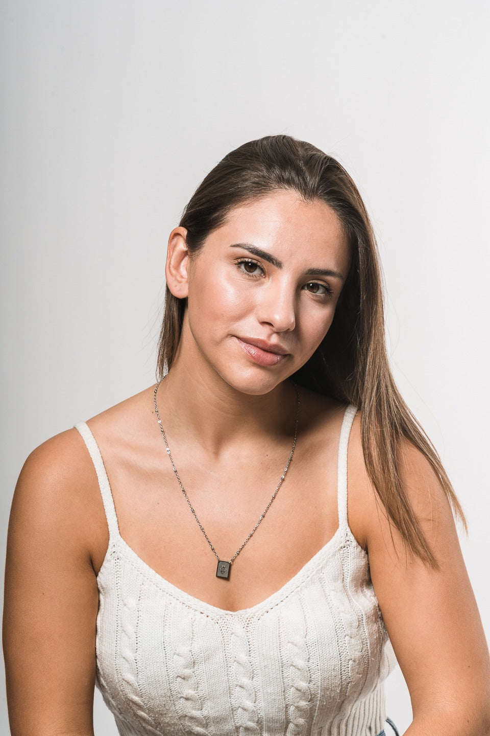 Colar Escapulário c/bolinhas